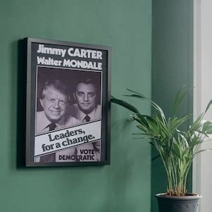 Vintage 1976 Jimmy Carter Presidential Campaign Poster Reprint ...