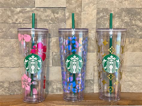Custom Request Starbucks Acrylic Tumbler Double Wall Acrylic Etsy