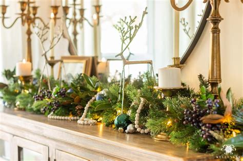 Christmas Mantel Garland From Basic To Beautiful Kelley Nan