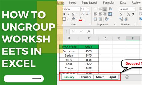 How To Ungroup Worksheets In Excel Earn And Excel