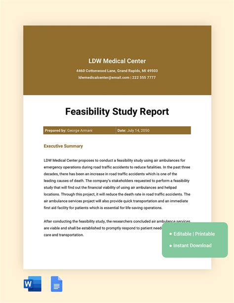 Project Feasibility Study Template Fillable Printable Pdf Porn