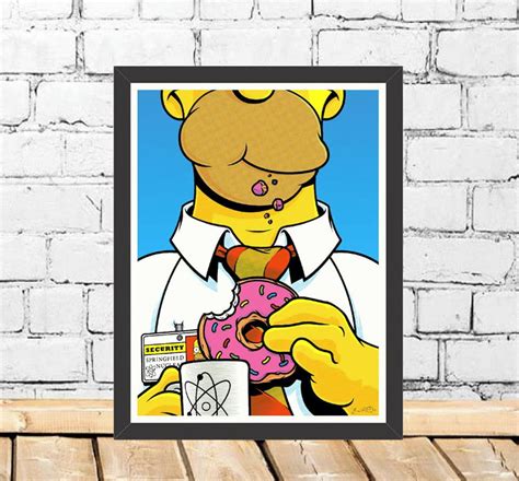 Quadro Homer Simpson X Cm Elo Produtos Especiais