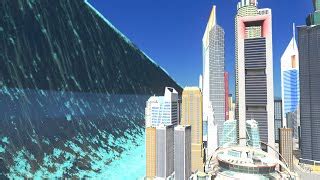 Mega Tsunami Wipes Out Modern City Cities Skylines Ts Doovi