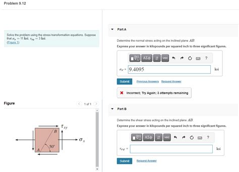 Solved Solve The Problem Using The Stress Transformation Chegg