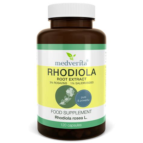 Rhodiola Rosea 120 Capsules 3 Rosavins 1 Salidrosides No Fillers