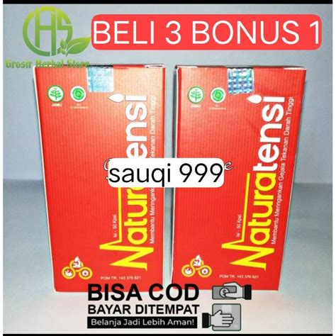 Jual Naturatensi Herbal Asli Obat Penurun Darah Tinggi Hipertensi