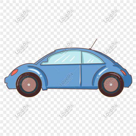 Blue Car Hand Drawn Illustration Blue Car Beautiful Car Car