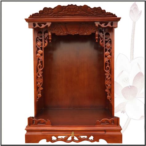 Solid Wood Guan Gong Buddha Niche Small Altar Altar Household