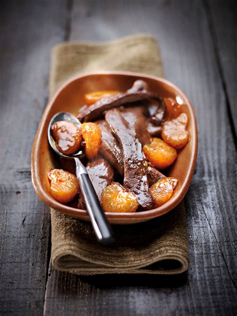 Aiguillettes de canard aux suprêmes de clémentines Recette Cuisine