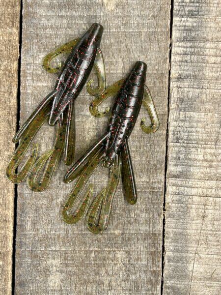 Black Label Custom Soft Plastics Piglet 5 Dark Watermelon Red 8ct