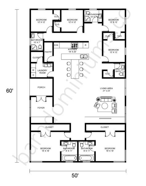 Best 4 Bedroom Barndominium Floor Plans | Viewfloor.co