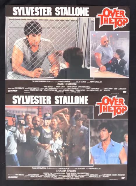 Fotobusta Over The Top Sylvester Stallone Menahem Golan Robert Lodge