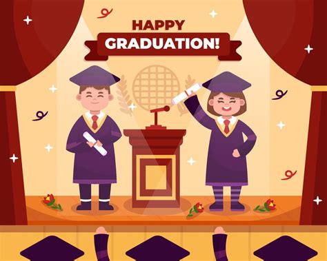 Happy Graduation Concept 7908441 Vector Art At Vecteezy