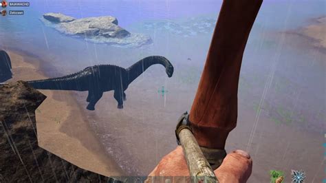 Cazando Al Brontosaurus ARK 3 YouTube