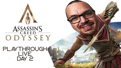 LIVE Assassins Creed Odyssey PlayThrough Day 2 YouTube