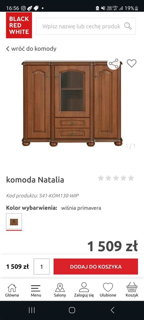 Komoda BRW Black Red White NATALIA Tczew OLX Pl