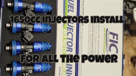 FIC 1650CC Injectors Install B Series Honda YouTube