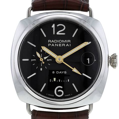 Panerai Radiomir 8 Days Gmt Platinum Watch 368743 Collector Square