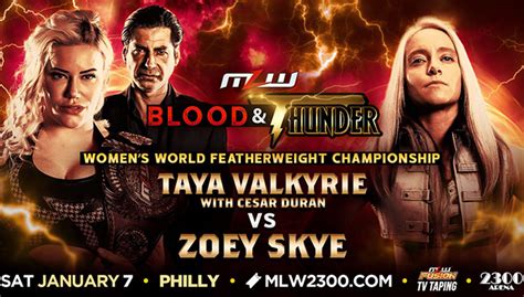 Mlw Announces Women S World Featherweight Championship Match For Blood