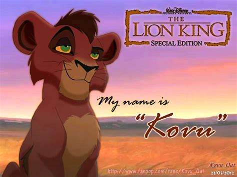 My name is KOVU ( TLK II kovu cub ) - The Lion King 2:Simba's Pride ...