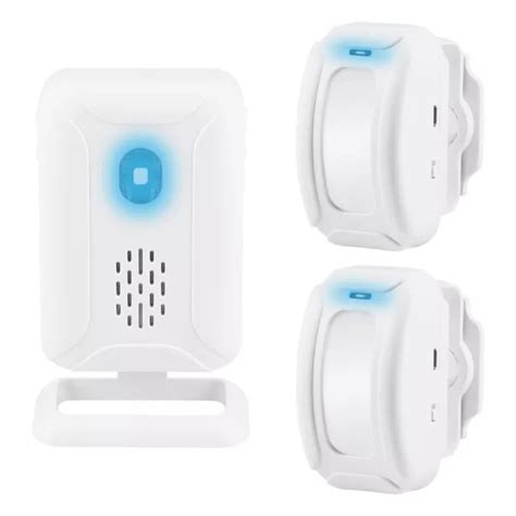 Wireless Pir Motion Sensor Alarm 2 Detectors 5 Modes Shop Entry Welcome Doorbell 47 99