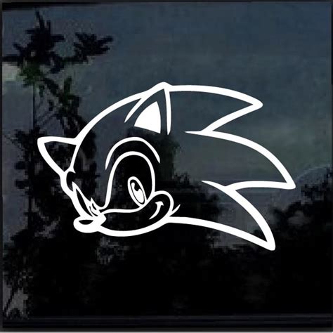 Sonic Hedgehog Window Decal Sticker Custom Made In The USA Fast