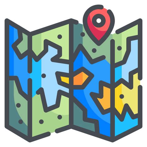 Map Wanicon Lineal Color Icon