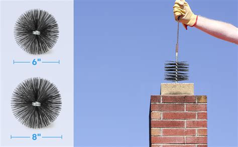 amazoncom stanbroil    steel chimney cleaning brush