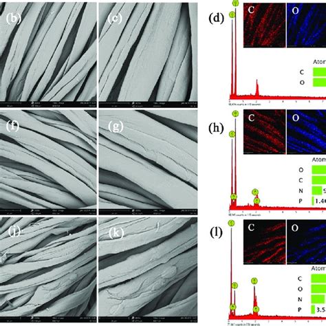 Sem Images And Edx Data Of Control Cotton Fabric A B C D