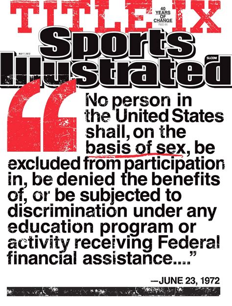 Southern Sports Statute: Title IX: Anti-Male Legislation Continues to Deny Education Opportunities