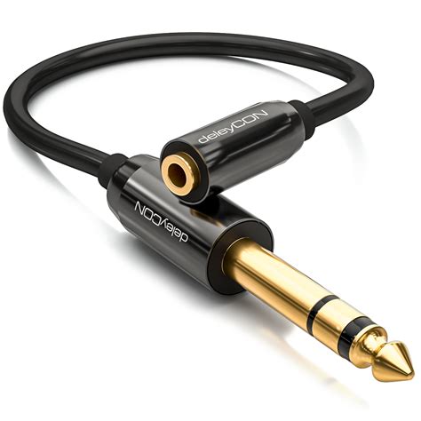 Deleycon Audio Klinken Adapter Kabel Mm Klinke Stecker Zu Mm