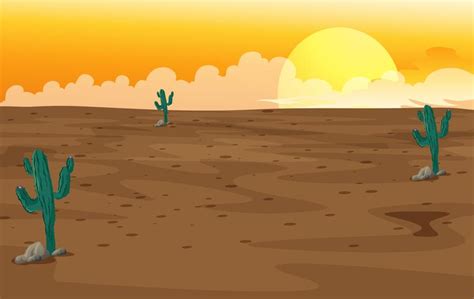 A desert 418981 Vector Art at Vecteezy