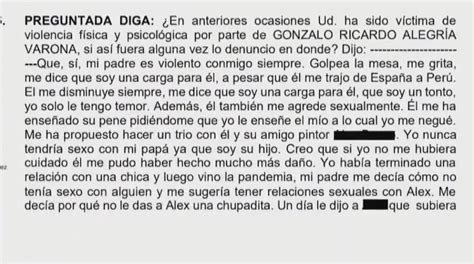 Gonzalo Alegría Fue Denunciado Por Su Hijo “me Ha Propuesto Hacer Un