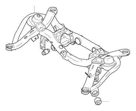 2021 Volvo XC90 5DRS S R 2 9l 6 Cylinder Turbo Suspension Subframe