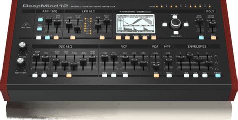 BEHRINGER DEEPMIND 12D аналоговый настольный синтезатор, 12-голосная ...