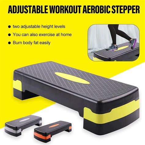Регулируемый Фитнес Степ для занятия аэробикой Non-slip кардио Йога ...