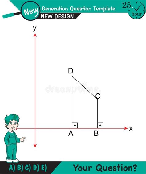Math Angles Angles On The Plane Angle Questions Exam Question Stock