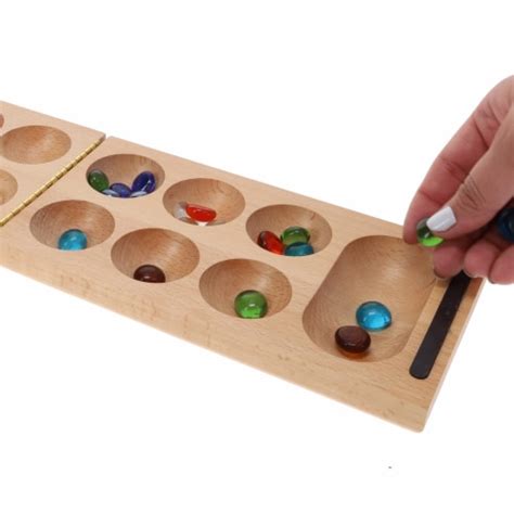 We Games Solid Wood Folding Mancala Board Game 18 In 1 Unit Kroger