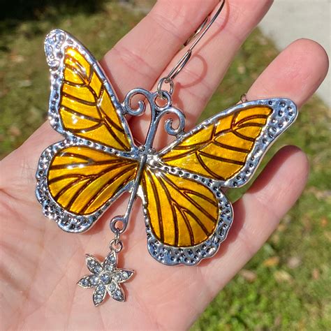 Golden Sunlight Butterfly Tree Jewelry Christmas Ornament Gold Etsy