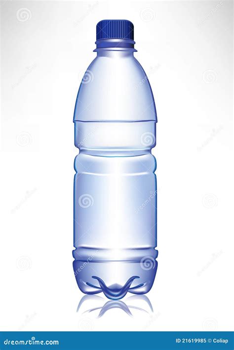 Simple Small Plastic Water Bottle Stock Vector Illustration Of