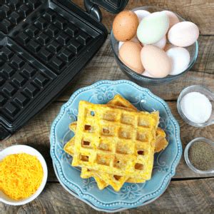 Scrambled Egg Waffles - HappiHomemade - Family Friendly Recipes