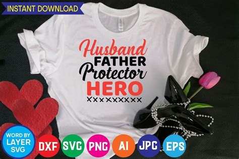 Husband Father Protector Hero Svg Cut Graphic By Rahimrana622