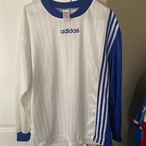 Long Sleeve Adidas Jersey Soccer XL Vintage Extra... - Depop