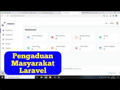 System Pengaduan Masyarakat Berbasis Web LARAVEL YouTube