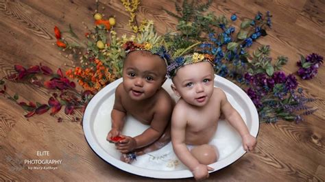 Bi Racial Twins With Different Complexions Celebrate 1st Birthday