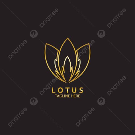 Logotipo De Loto Dorado Para Empresas M Dicas Y De Belleza Ecol Gica