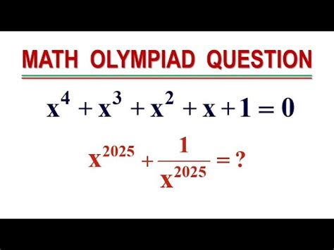 A Nice Algebra Problem Math Olympiad Questions YouTube