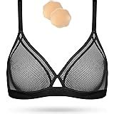 Acsuss Women S Sexy Sheer Bra See Through Mesh Lingerie Lace Bralette