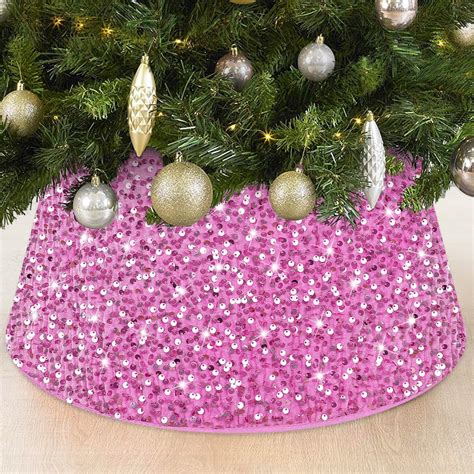 Amazon FOTSHARER Christmas Tree Collars 23 6 Inch Pink Xmas Tree