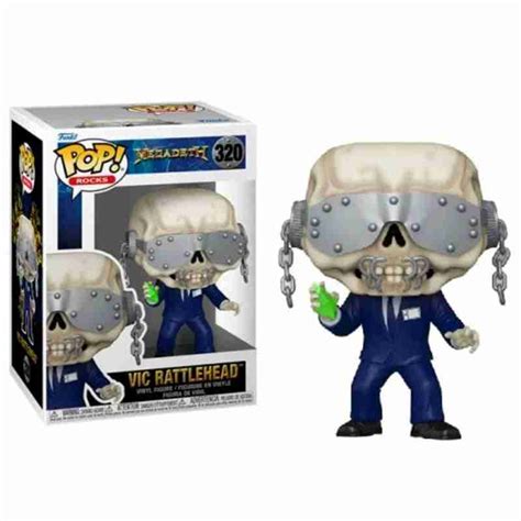 Megadeth Vic Rattlehead Funko Pop Rock Totalcar Miniaturas